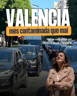 València mereix avançar, no quedar-se atrapada en el fum i els embussos. Hui tenim una ciutat més contaminada, amb menys espais verds i un transport públic que no rep ni el mínim impuls. PP i Vox han dit “no” a tot allò que faria la vida més fàcil: millorar la mobilitat, reduir emissions i recuperar carrers per a les persones. I aquest “no” ens costarà car, en salut, en qualitat de vida i en milions perduts.  Nosaltres seguirem defensant una València que camina endavant: sostenible, humana i pensada per a la gent. Perquè renunciar no és una opció.  #València #Vlc #contaminació #zbe
